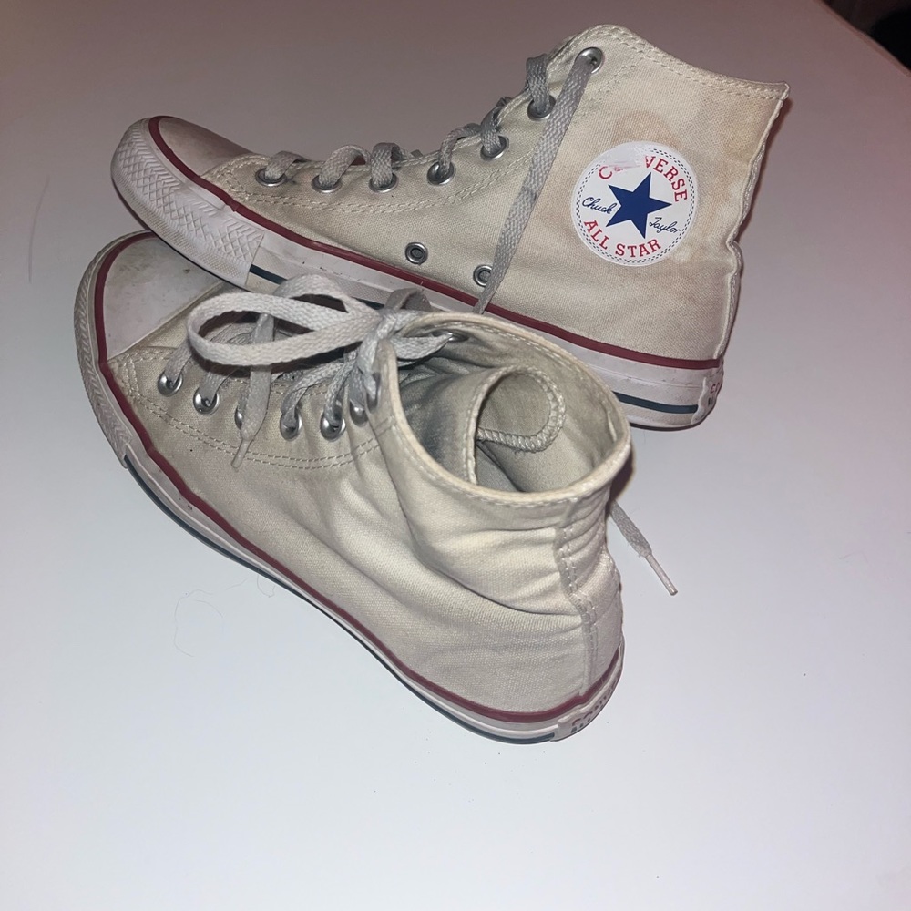 Converse Women’s High-Top Shoes White Size 8
